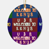Hakuna Matata Welkom in Kenya.png Keramisch Ornament (Links)