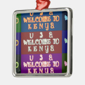 Hakuna Matata Welkom in Kenya.png Metalen Ornament (Links)
