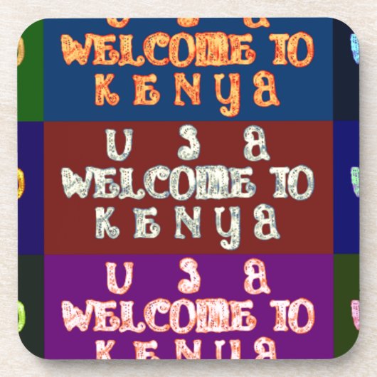 Hakuna Matata Welkom in Kenya.png Onderzetter (Voorkant)