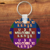 Hakuna Matata Welkom in Kenya.png Sleutelhanger (Voorkant)