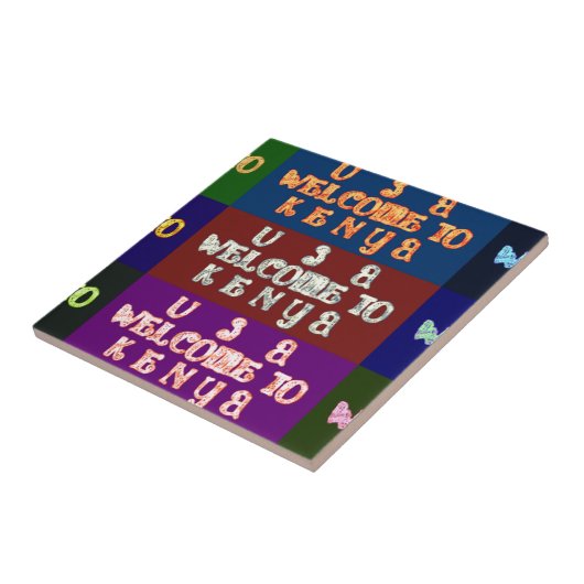 Hakuna Matata Welkom in Kenya.png Tegeltje (Zijkant)