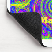 Hakuna Matata – Whirl Design met levendige kleuren Muismat (Hoek)