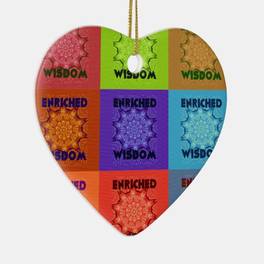 Hakuna Matata Wisdom Enriched Keramisch Ornament (Rechts)