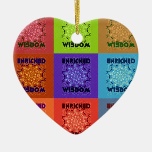 Hakuna Matata Wisdom Enriched Keramisch Ornament (Voorkant)