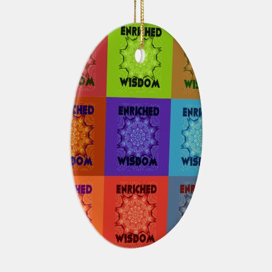 Hakuna Matata Wisdom Enriched Keramisch Ornament (Rechts)