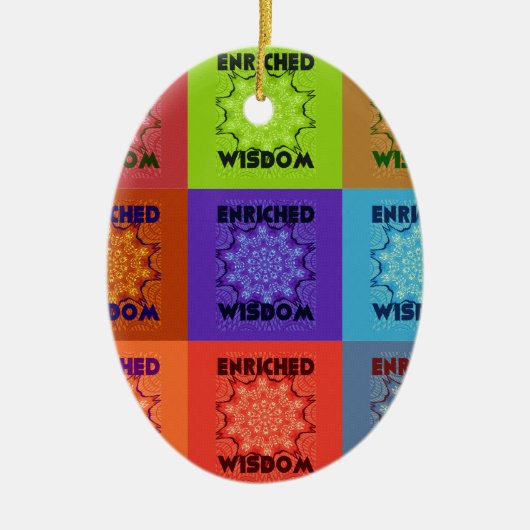 Hakuna Matata Wisdom Enriched Keramisch Ornament (Voorkant)