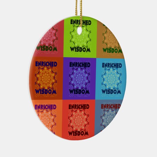 Hakuna Matata Wisdom Enriched Keramisch Ornament (Rechts)