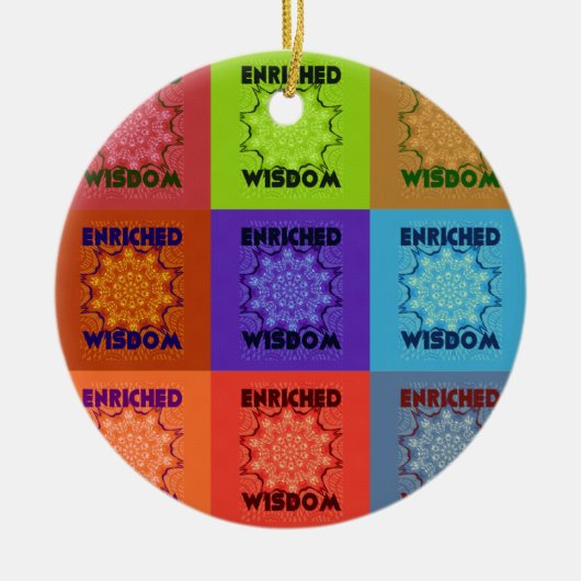 Hakuna Matata Wisdom Enriched Keramisch Ornament (Voorkant)