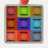 Hakuna Matata Wisdom Enriched Metalen Ornament (Voorkant)