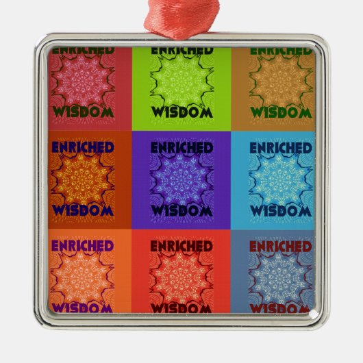 Hakuna Matata Wisdom Enriched Metalen Ornament (Voorkant)