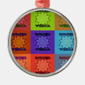 Hakuna Matata Wisdom Enriched Metalen Ornament (Voorkant)