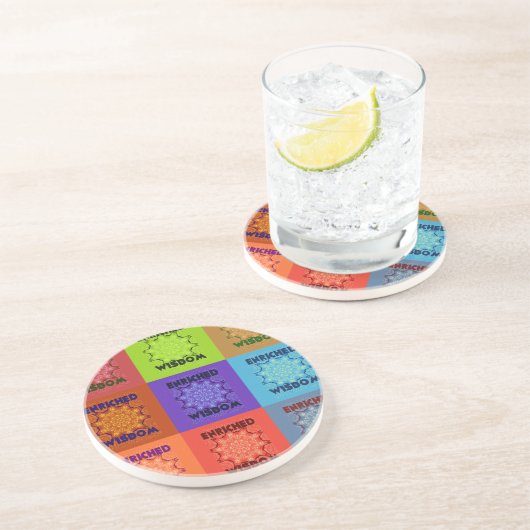 Hakuna Matata Wisdom Enriched Zandsteen Onderzetter (Zijkant)