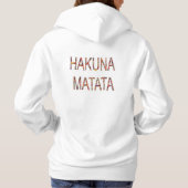 Hakuna Matata Women's American Apparel Hoodie (Achterkant)