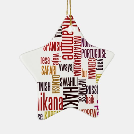 Hakuna Matata woord Keramisch Ornament (Rechts)