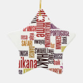 Hakuna Matata woord Keramisch Ornament (Voorkant)