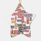 Hakuna Matata woord Keramisch Ornament (Links)