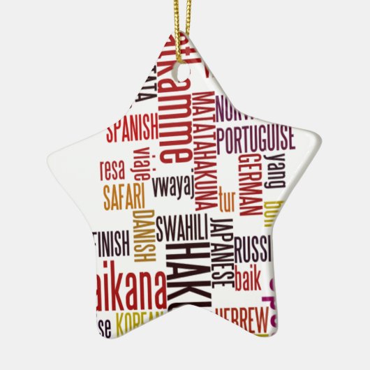 Hakuna Matata woord Keramisch Ornament (Links)