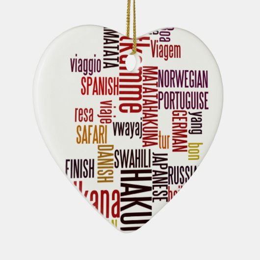 Hakuna Matata woord Keramisch Ornament (Rechts)