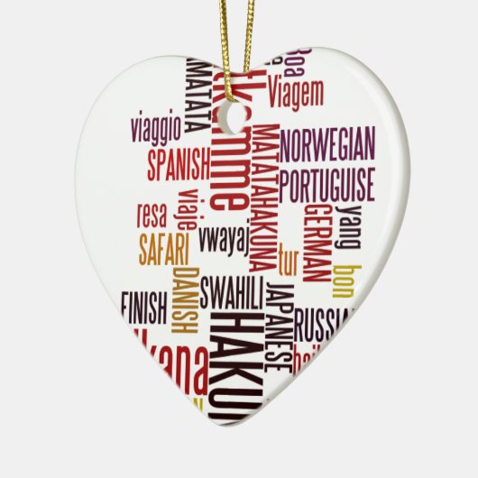 Hakuna Matata woord Keramisch Ornament (Links)