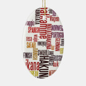 Hakuna Matata woord Keramisch Ornament (Rechts)