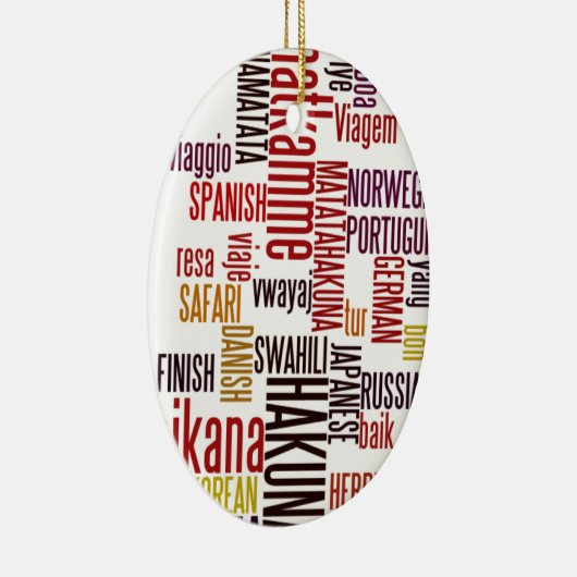 Hakuna Matata woord Keramisch Ornament (Rechts)