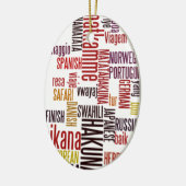 Hakuna Matata woord Keramisch Ornament (Links)