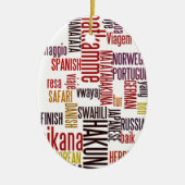 Hakuna Matata woord Keramisch Ornament (Voorkant)