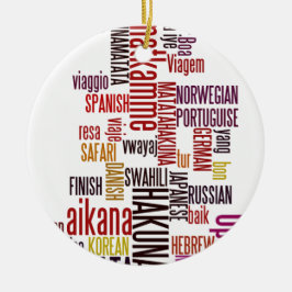 Hakuna Matata woord Keramisch Ornament