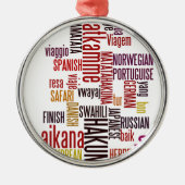 Hakuna Matata woord Metalen Ornament (Voorkant)