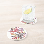 Hakuna Matata woord Zandsteen Onderzetter (Zijkant)