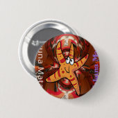 Hakuna Matata Zeesterontwerp Ronde Button 5,7 Cm (Voorkant /achterkant)