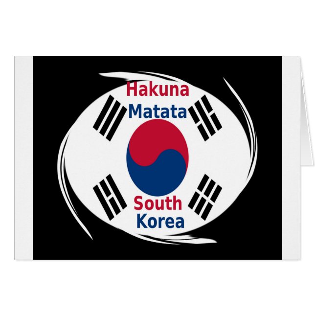 Hakuna Matata Zuid-Korea (Voorkant Horizontaal)