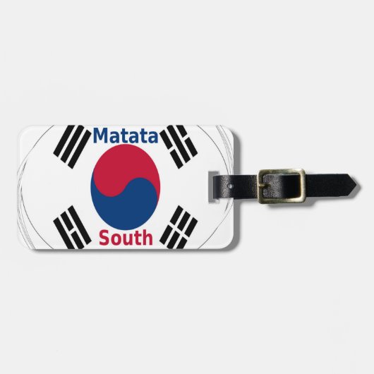 Hakuna Matata Zuid-Korea Art Print/Graphic Bagagelabel (Voorkant horizontaal)
