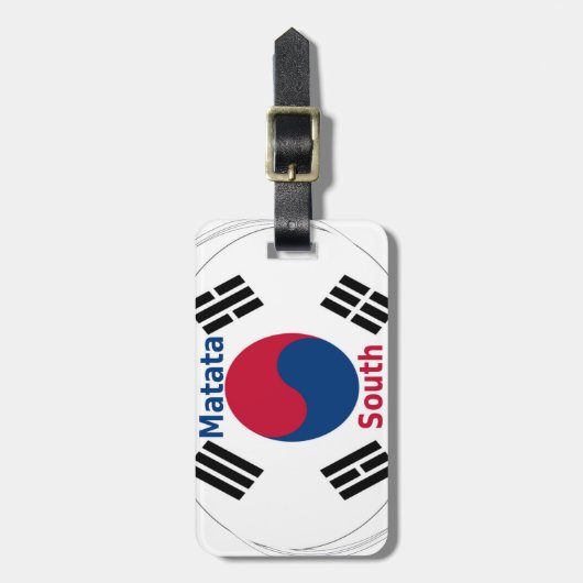 Hakuna Matata Zuid-Korea Art Print/Graphic Bagagelabel (Voorkant verticaal)