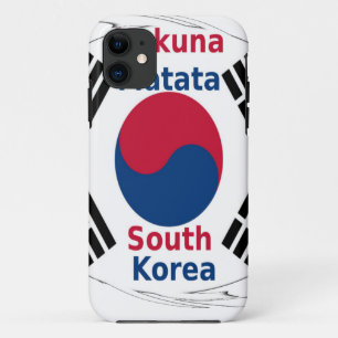Hakuna Matata Zuid-Korea Art Print/Graphic iPhone 11 Hoesje
