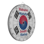 Hakuna Matata Zuid-Korea Art Print/Graphic Dartbord (Voorkant Links)