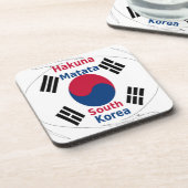 Hakuna Matata Zuid-Korea Art Print/Graphic Drankjes Onderzetter (Linkerzijde)