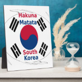 Hakuna Matata Zuid-Korea Art Print/Graphic Fotoplaat (Zijkant)
