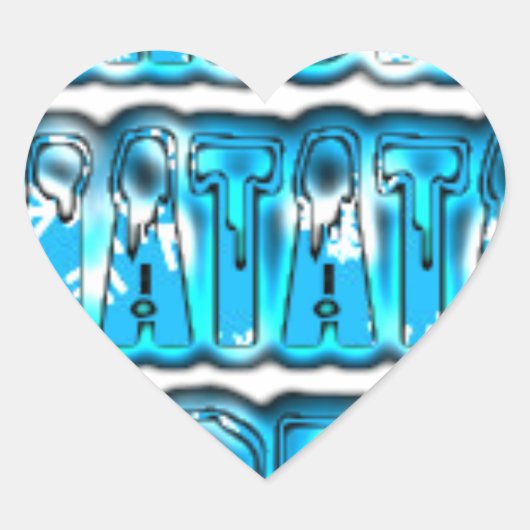 Hakuna Matata Zuid-Korea Art Print/Graphic Hart Sticker (Voorkant)