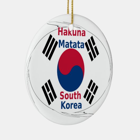 Hakuna Matata Zuid-Korea Art Print/Graphic Keramisch Ornament (Rechts)