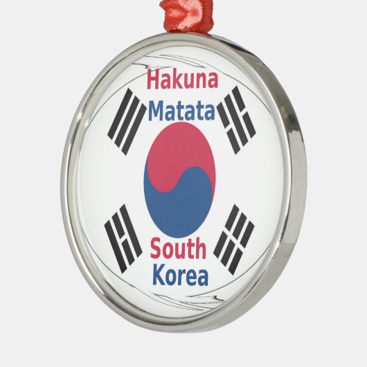 Hakuna Matata Zuid-Korea Art Print/Graphic Metalen Ornament (Links)