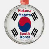 Hakuna Matata Zuid-Korea Art Print/Graphic Metalen Ornament (Voorkant)