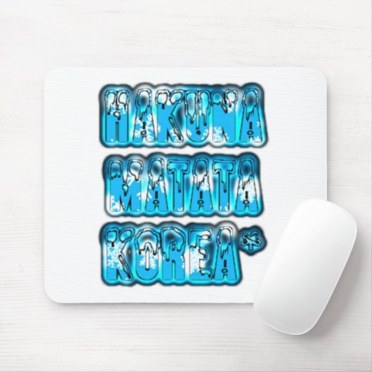 Hakuna Matata Zuid-Korea Art Print/Graphic Muismat (Met muis)
