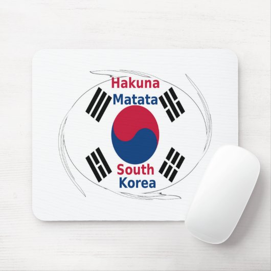 Hakuna Matata Zuid-Korea Art Print/Graphic Muismat (Met muis)
