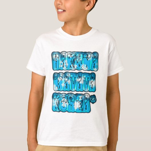 Hakuna Matata Zuid-Korea Art Print/Graphic T-shirt (Voorkant)