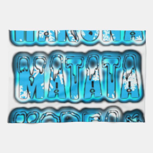 Hakuna Matata Zuid-Korea Art Print/Graphic Theedoek (Horizontaal)