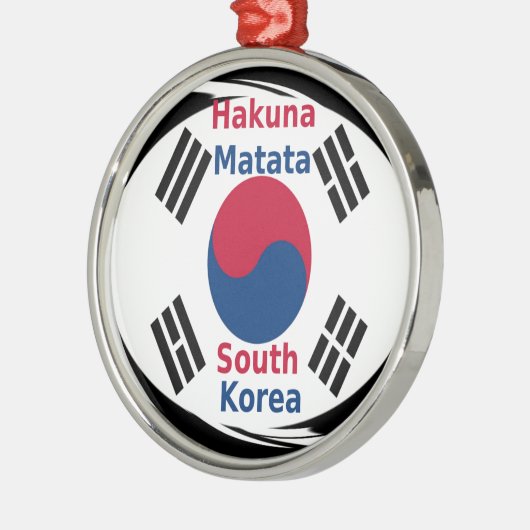 Hakuna Matata Zuid-Korea Metalen Ornament (Links)