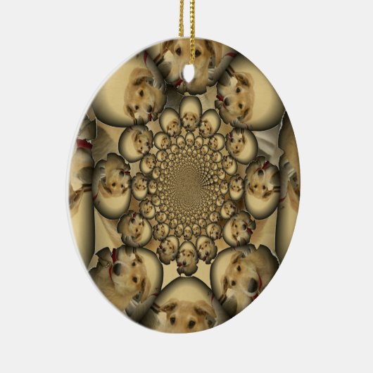 Hakuna Matta Puppies en Dogs oneindigheid verbluff Keramisch Ornament (Rechts)