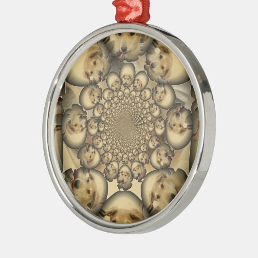 Hakuna Matta Puppies en Dogs oneindigheid verbluff Metalen Ornament (Links)