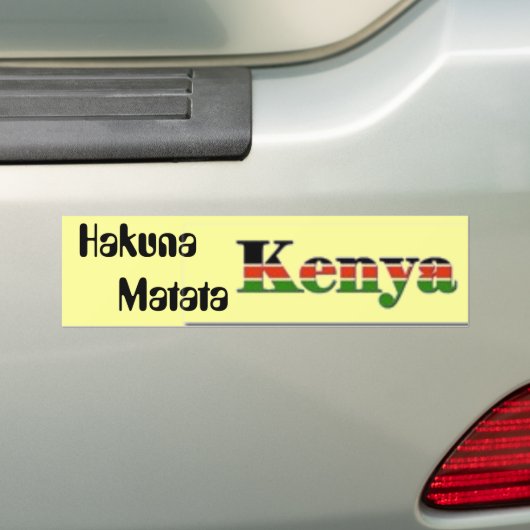         HakunaMatata Bumpersticker (Op auto)